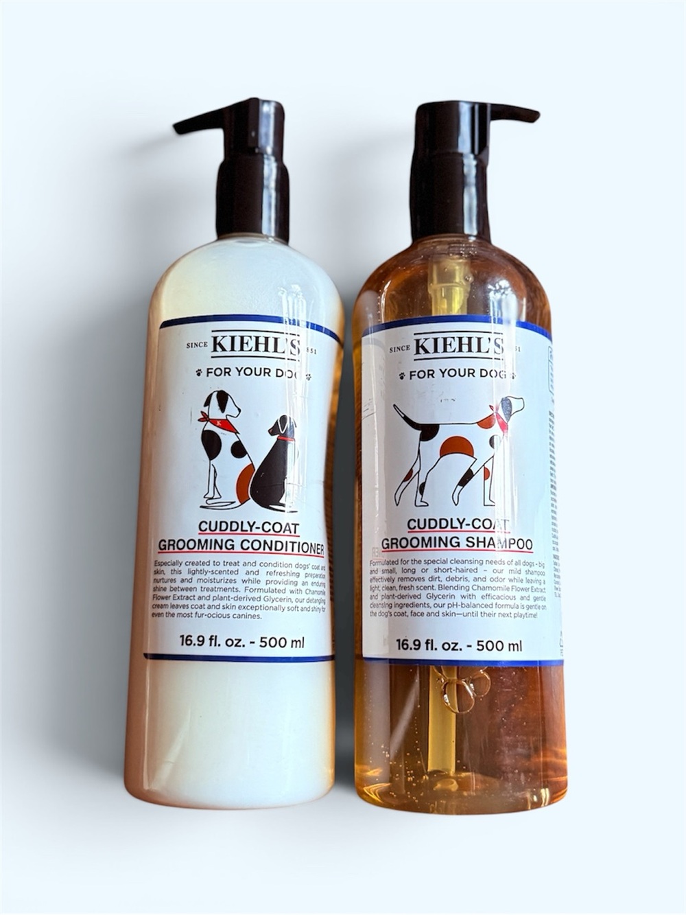 KIEHL’S Cuddly-Coat Grooming Shampoo & Conditioner Set - Brown & White